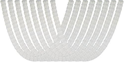 Four Leaf Tissue Paper Hanging Flower Garland for Party Supplies, Wedding Decorations and Streamers Pack of 8 (White)