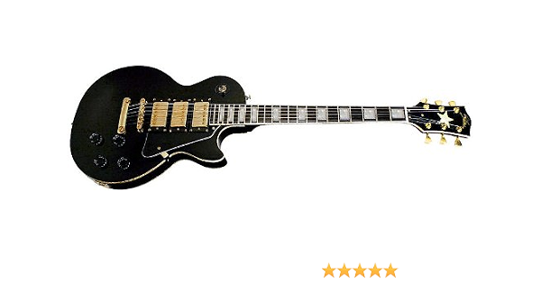 Amazon.com: Stellar Mercury 002 LTD - Triple Humbucker Black Beauty Custom  - Guitarra eléctrica estilo Les Paul : Instrumentos Musicales