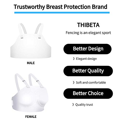 Ouxiong Fencing Chest Protector - Fencing Sportswear - Fencing Equipment Foil Protector/Fencing Equipment Epee Protector/Fencing Equipment Sabre Protector - Fencing Equipment (Small, Male) - Thumbnail 3