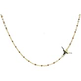 Color Shout for Texas Longhorns Collegiate Necklace, 16-18 Inch Adjustable, Stainless Steel with Yellow Gold Accents and Burnt Orange Enamel Chain