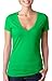 Next Level Womens CVC Deep V Tee (6640) Kelly Green XL