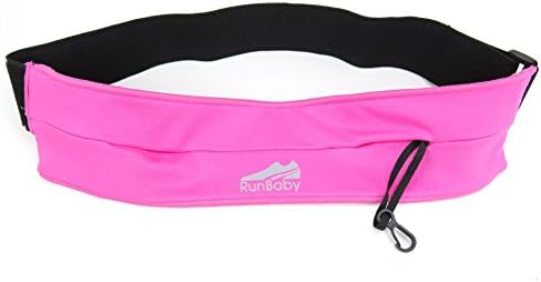 Running Belts - Reflective, Adjustable Runners Belt by Run Baby Sport - Pink