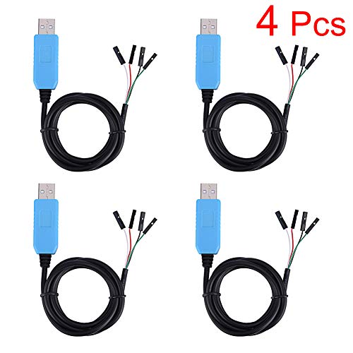 HONG111 4Pack PL2303TA USB to TTL Serial Cable Debug Console Cable for Raspberry Pi - Thumbnail 6