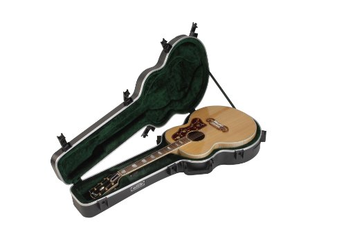 SKB Universal Jumbo Acoustic Shaped Hardshell - TSA Latch, Over-Molded Handle