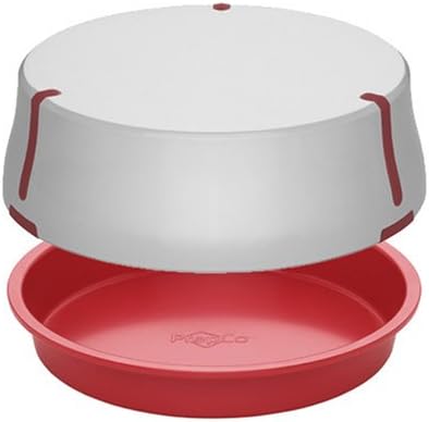 Bake Porter 9-Inch Cake Pan with Serving Cover, Red