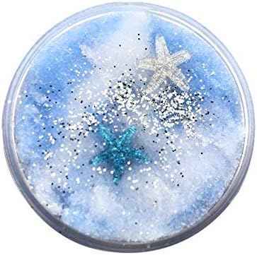 UOWEG Slime Unisex Fluffy Beautiful Blue Star Cloud Slime Putty Scented Stress Kids Clay Toy 60/100ml