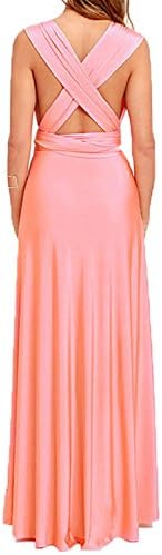 HuoGuo Sexy Women Boho Maxi Club Dress Red Bandage Long Dress Party Multiway Bridesmaids Convertible Infinity