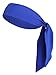 Tough Headwear Tie Headband for Men - Tennis Headband for Women, Sweat band for Workout, Running, Football, Basketball, Athletics - Royal Blue
