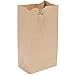 Duro 12 lb. Capacity 7 1/16” x 4 ½” x 13 ¾” Kraft Brown Paper Bag - 40# Basis Weight 250 Ct.