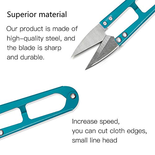 U Sewing Scissors Clippers,MIUSIE 12 PCS Mini Small Snips Trimming Nipper,Mini Sewing Scissors,Embroidery Thrum Yarn Fishing Thread Beading Cutter for Sewing