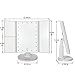 Lighted Makeup Mirror With Lights - LUXURY LED Vanity Mirror With Lights and Trifold Mirror - The PERFECT Make Up Mirror for Your Bathroom or Gift - BEST Magnifying Mirror with Light for Cosmetics