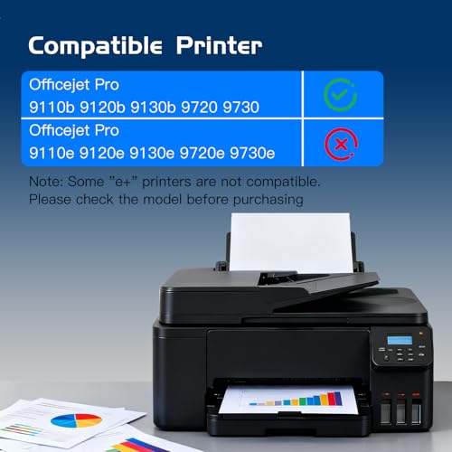 937XL【2026 new chip】 937e Ink Cartridges Multipack (4-Pack), 937-XL 6C400NE Compatible with HP OfficeJet Pro 9110b 9117b 9120b 9130b 9730 9720 9110e 9120e 9122e 9125e 9130e 9132e 9135e 9730e 9720e