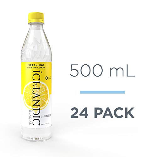 Icelandic Glacial Sparkling Water, Sicilian Lemon, 500 Milliliter, 24