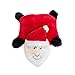 ZippyPaws Holiday Squeakie Pad Santa Squeaky No Stuffing Plush Dog Toy