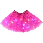 Women's LED Tutu Skirts Light Up Ballet Dance Tulle Skirt Glow Dance Skirts for Party Costume