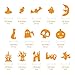 500PCS Glitter Halloween Foam Craft Stickers, Assorted Self Adhesive Halloween Party Supplies Decoration 3D Stickers for Pumpkin Decor, Trick or Treat Bags, Cards, Scrapbook, Kids Craft Projects