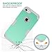 LONTECT for iPhone 8 Case, iPhone 7 Case Hybrid Heavy Duty Shockproof Full-Body Protective Case with Dual Layer [Hard PC+ Soft Silicone] Impact Protection for Apple iPhone 8/iPhone 7, Teal/Grey