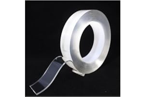 Strong Double Sided Tape,1/2 Inch 10 FT Reusable Nano Gel Adhesive Mounting Strips for Wall Hooks, Home Decor, Car Accessorie