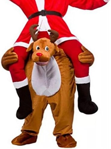 Vantina Christmas Unisex Piggyback Ride On Riding Shoulder Adult Costume