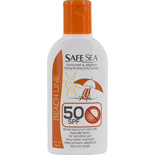 UPC 713026101506, Safe Sea Anti-jellyfish Sting Protective Lotion - Sunscreen - Sunblock - Sea Lice - Jelly Fish (SPF50, 4oz Bottle, Single Pack)