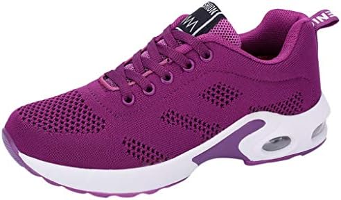 Lace Up Walking Shoes Breathable Mesh Lightweight Hollow Shake Shoes Non Slip Toe Sneakers Thick Sole Sneakers Shoes Athletic Casual Loafers for Ladies