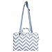 MOSISO Chevron Style Shoulder Bag Compatible 13-13.3 Inch Laptop, Pure Blue