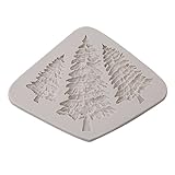 HS Silicone 3D Christmas Tree Shape Fondant Cake Mold Candy Chocolate Sculpting Tools