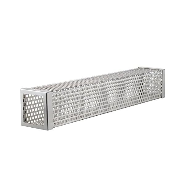 TIZZE-12Inch-BBQ-Pellet-Smoker-Tube-Works-with-ElectricGasCharcoal-or-Pellet-Grill-Perforated-Smoke-Generator