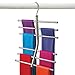 Lynk Hanging Tiered Scarf Holder - Closet Hanger - Organizer Rack - Platinum