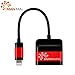 MANMAI Lightning iPhone 7 Adapter & Splitter, Hidoremi Double Lightning Headphone Audio & Charge for iPhone 7 / 7 Plus and Sync Data Compatible for iOS 10.3
