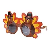 BESTOYARD Turkey Sunglasses Party Glasses Thanksgiving Eyeglasses Cartoon Sunglasses Eyeglasses for Birthday Thanksgiving Costume Party Favors