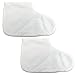 Pana Reusable (White) Thermal Cloth Insulated Booties for Paraffin Wax Heat Therapy Spa Treatments/Self Tanning