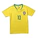 FCB BRAZIL NEYMAR JR #10 Home Football Soccer Kids Jersey Short Socks Set Youth Sizes
