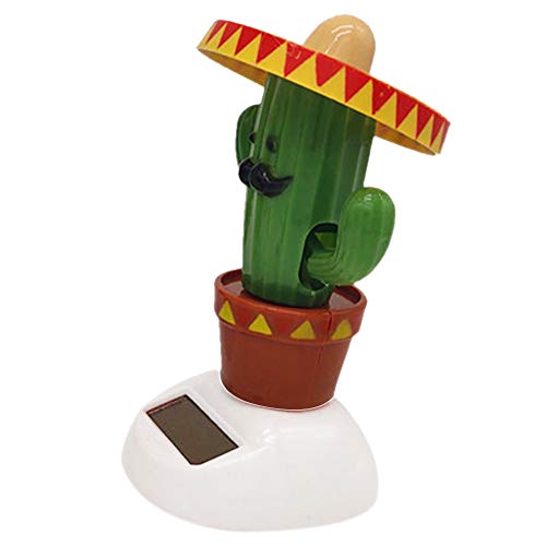 Leaftree - Solar Toy Car Decoration Car Solar Decoration Convenient Cute Cactus Colours Decorate Reduced Pressure
