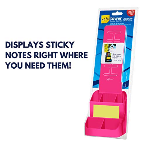 Note Tower Desktop Organizer Caddy Displays Sticky Notes & Photos