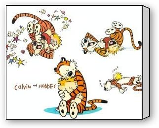 ArtShop Gallery Wrapped Calvin And Hobbes Custom Modern Art Painting Wall Decor Canvas Print