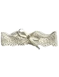 Libaosha Vintage Stretchable Garters with Bowknot Lace Wedding Garter for Bride