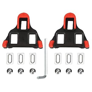 Bike Cleats,6 Degree Float Road Bicycle Pedal Cleats Self-locking Cycling Cleats Set,Cleats for Cycling Shoes Compatible…