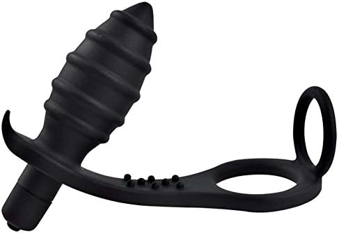Anal Plug, Sexbaby 10 Speed Prostate Massager, Vibrating Waterproof Sex Toys for Man with 2 Erection Enhancing Cock Ring