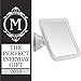 3X Magnifying Shower Mirror for Fogless Shaving with Suction Cup, Shatterproof Surface and 360° Swivel, 6.3