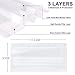 Wecolor 120 Pack Disposable Face Masks with Elastic Ear Loop 3 Ply Breathable, Suitable for Home, School, Office and Outdoors (White)