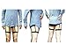 Jelinda Mens Dress Shirt Stays Leg Thigh Suspender Garters Keep Shirt Tucked in with Non-slip Locking Clamps ,One Size,A Plastic