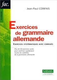 Exercices de grammaire allemande