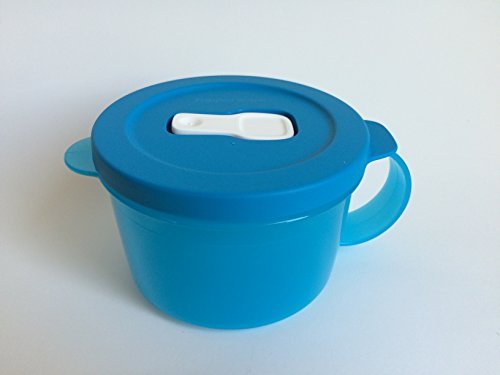 Tupperware Crystalwave Microwave Soup Mug 16 Oz Azure Blue