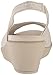 Crocs Women's Leigh Ann Shimer Slngbck WDG W Wedge Sandal, oyster/cobblestone, 8 M US