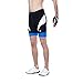 Eco-daily Men's Cycling Shorts Padded Bicycle Riding Half Pants Bike Biking Cycle Tights Black-Blue