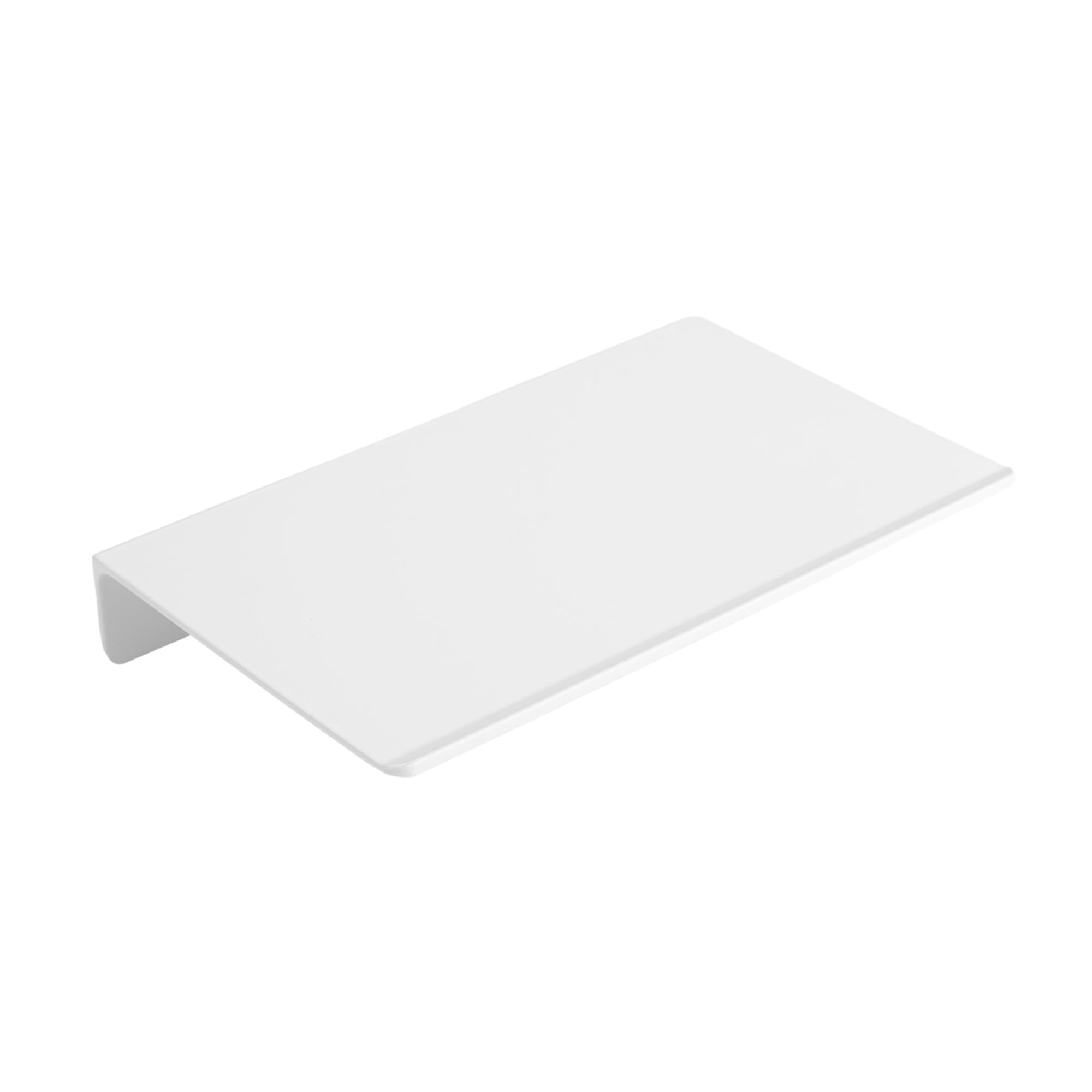 JOOM White Metal Wall Floating Shelf - Small Bathroom Display Shelves for Storage (White, 8 in), JU001