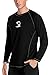 maysoul Men's Rash Guard Long Sleeve Sun Shirts Loose Fit UV Swim Shirts UPF 50+