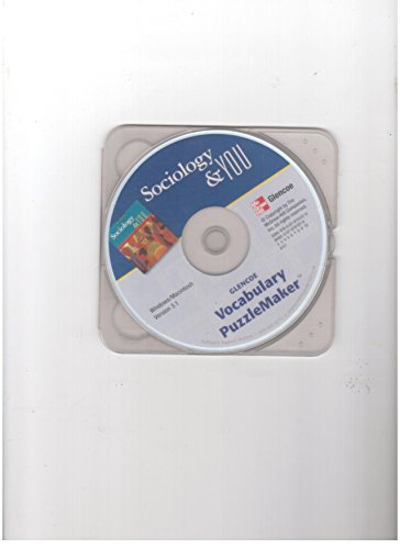 Glencoe Vocabulary Puzzlemaker Cd-rom (Sociology & You) -  Shepard, Teacher's Edition, Hardback