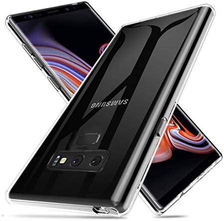 Alaxy Phone Case Compatible with Galaxy Note 9 Cases, Crystal Clear Soft TPU Skin Ultra-Thin [Slim Fit] Transparent Flexible Premium Cover [Wireless Charger Compatible] 074